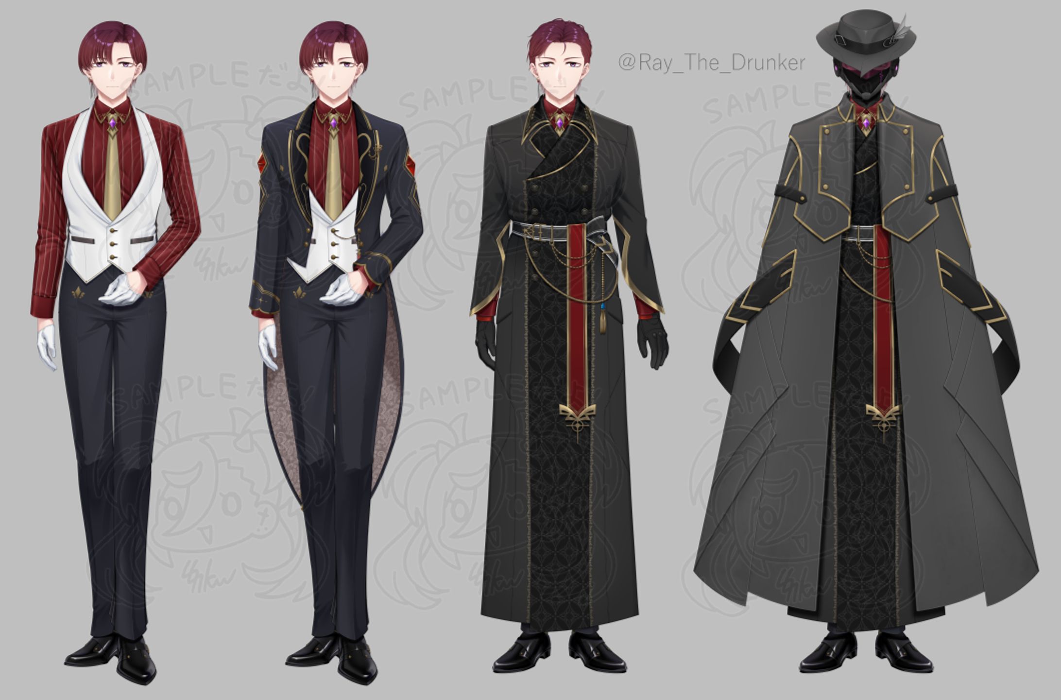 【Vtuber】レイ・ド・ブラン　新衣装お仕立て・キービジュアル-1