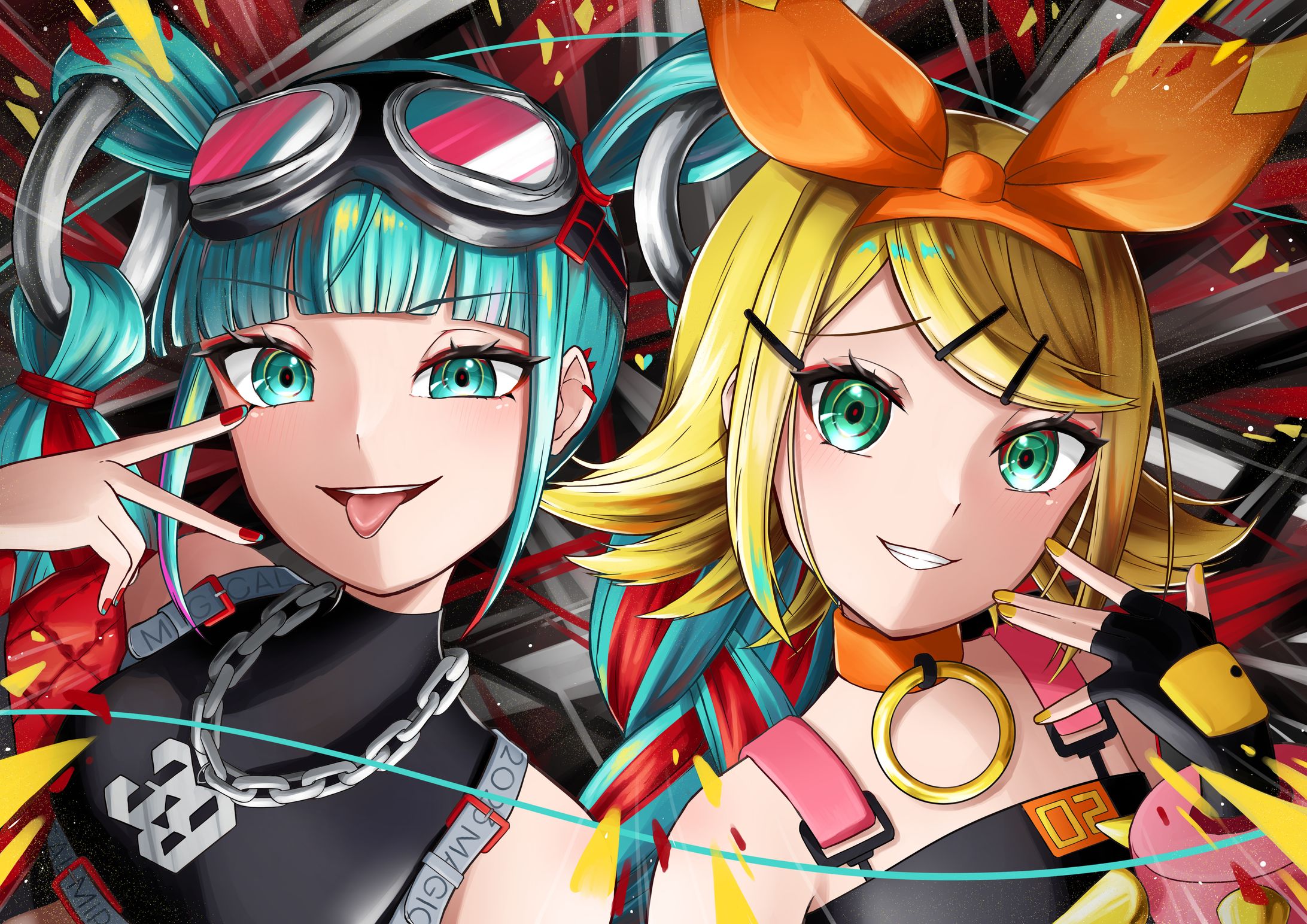 初音ミク鏡音リン ファンアート-1