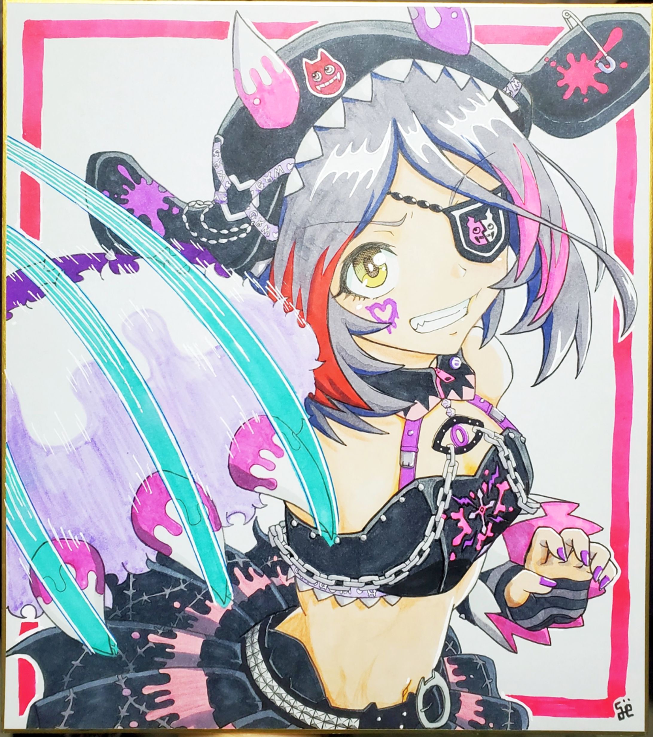 早坂美玲　アナログ色紙-1