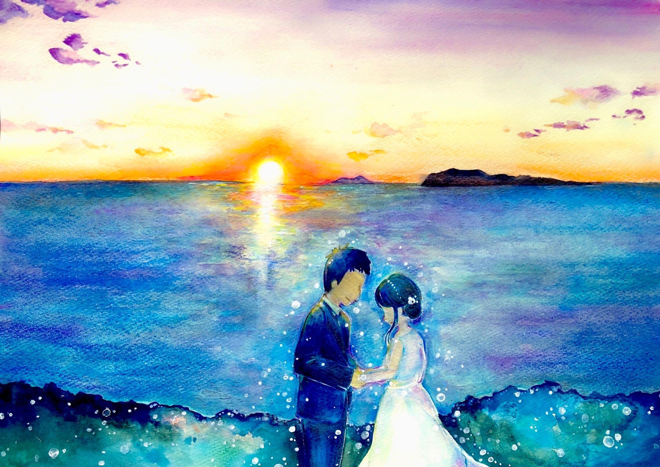 水彩ウェルカムボード-1