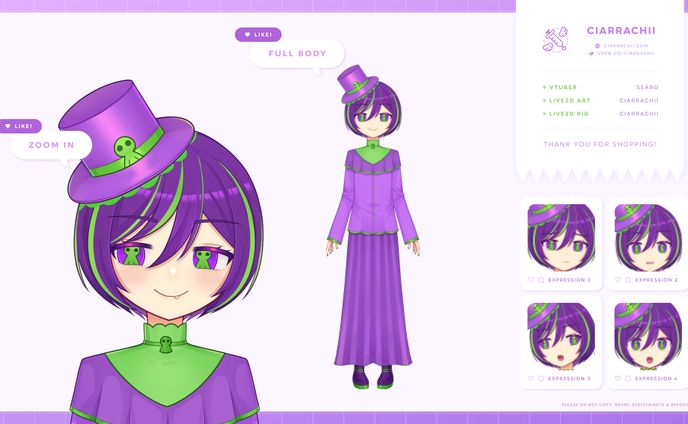 Live2D Vtuber - Seabo (Model+Rig)