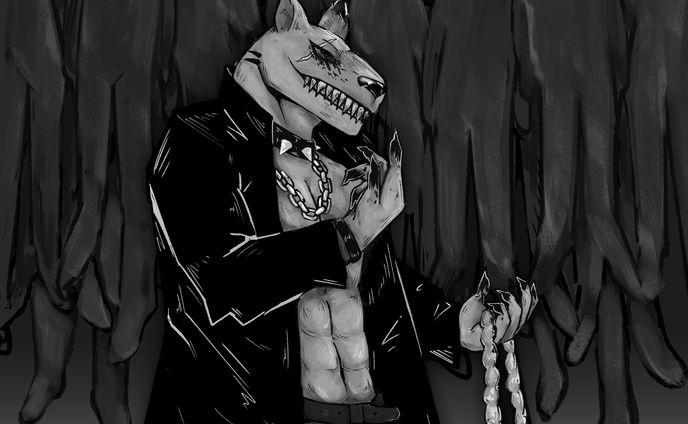 Halfbody Dog Devil OC