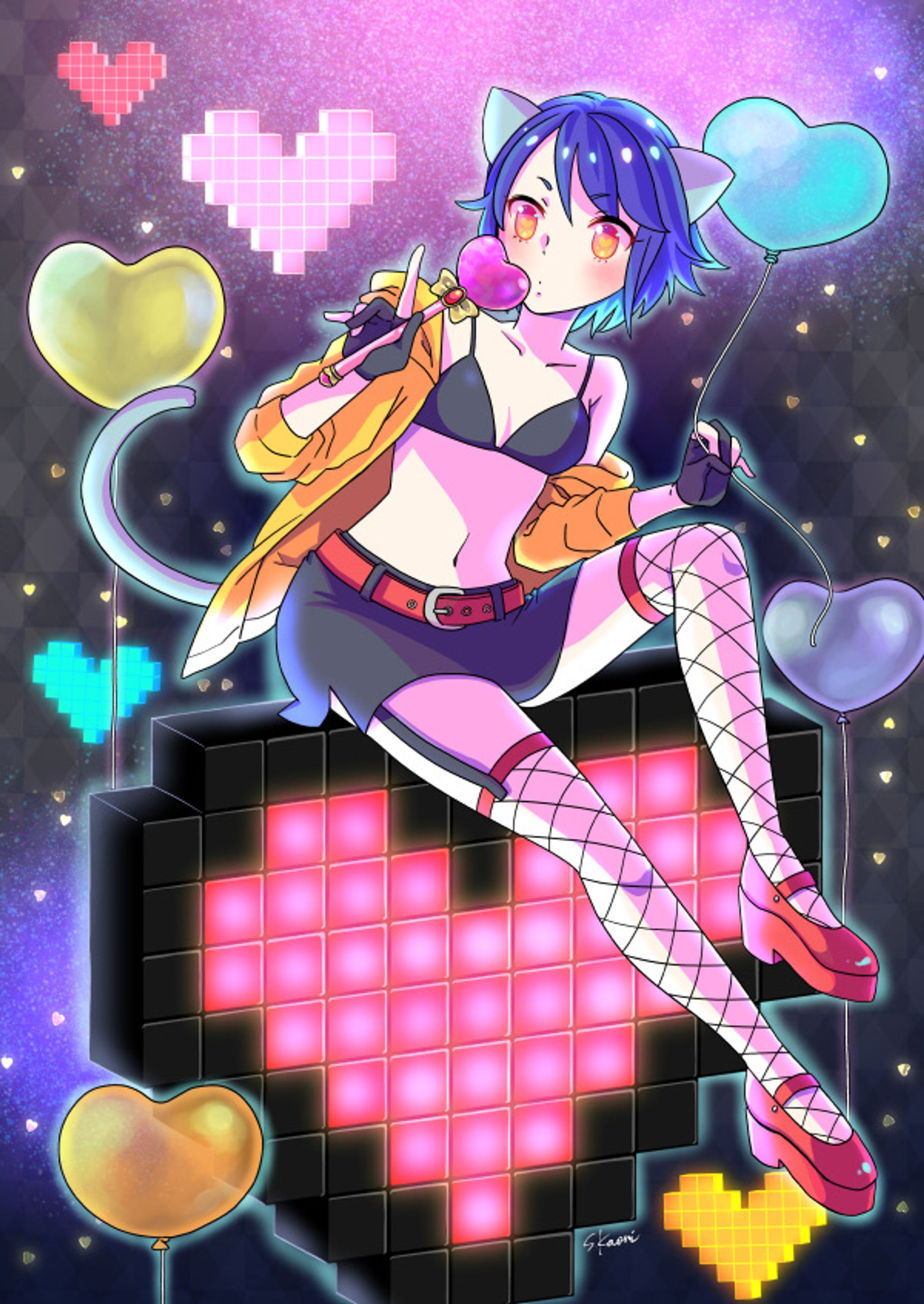 PIXEL HEART（うさねこフレンド）-1