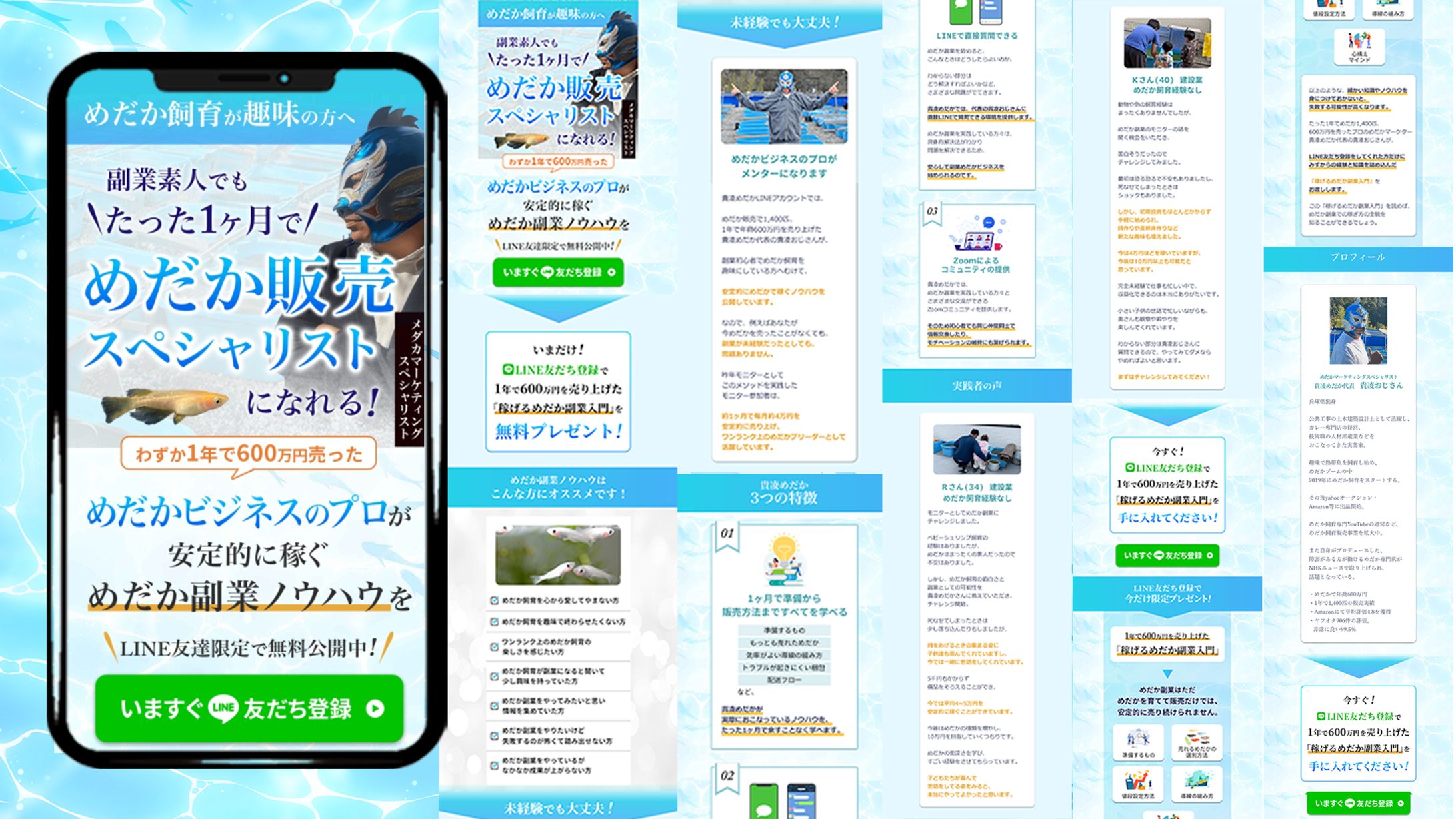 めだか複業塾様　LP　-1