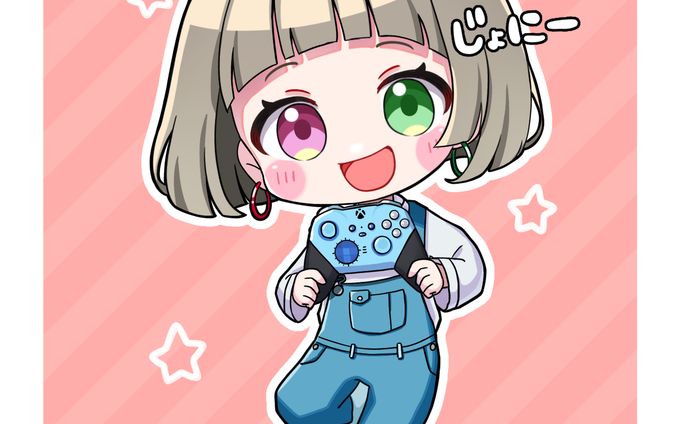 SD全身アイコンイラスト　キャラデザ　じょにー様