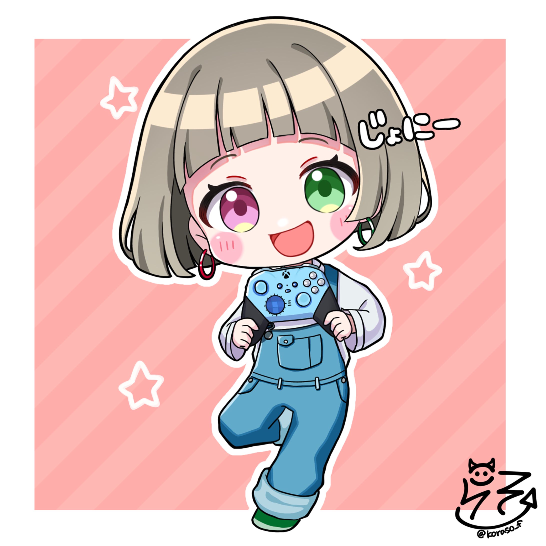 SD全身アイコンイラスト　キャラデザ　じょにー様-1