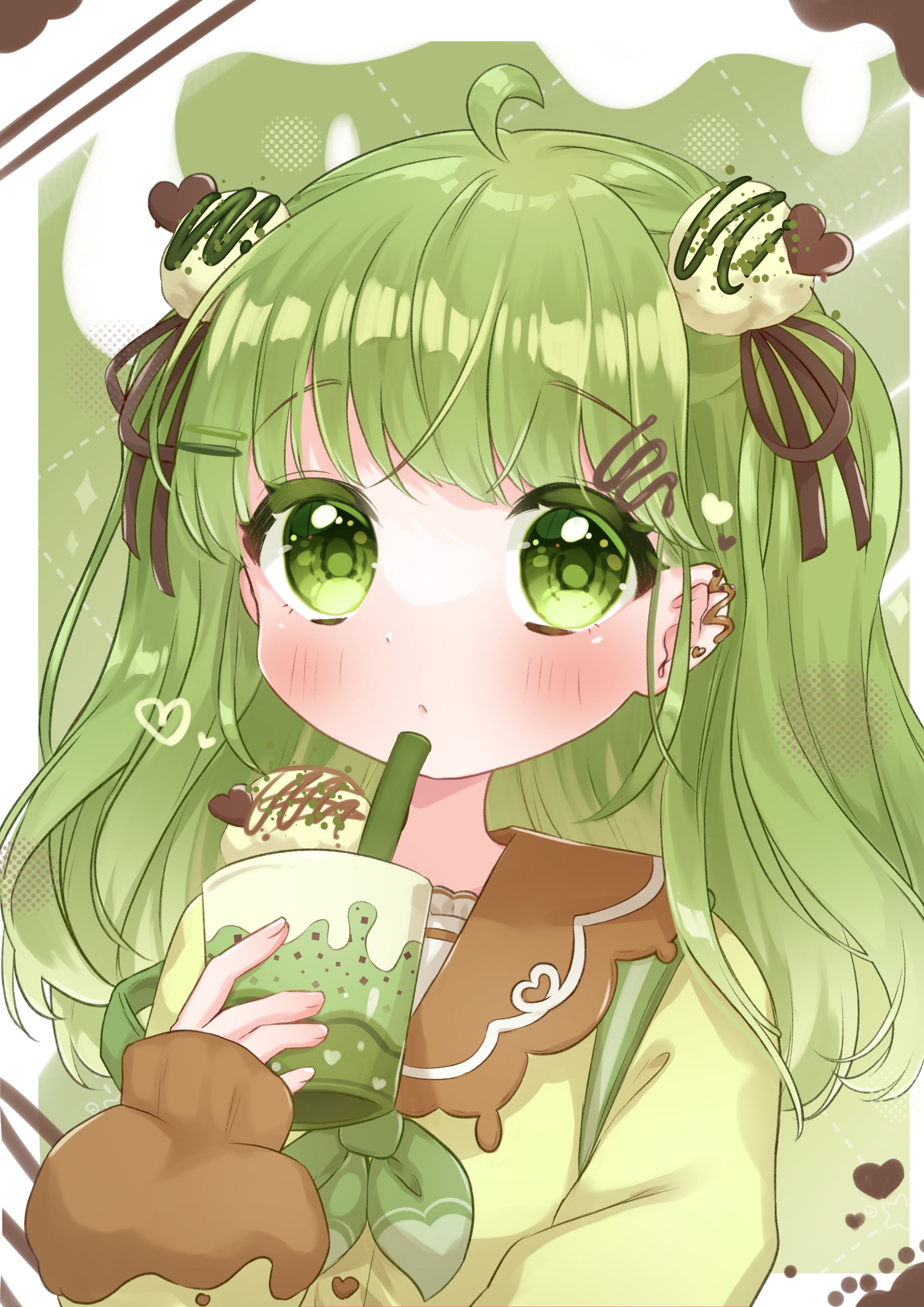 【創作】抹茶セーラーちゃん-1