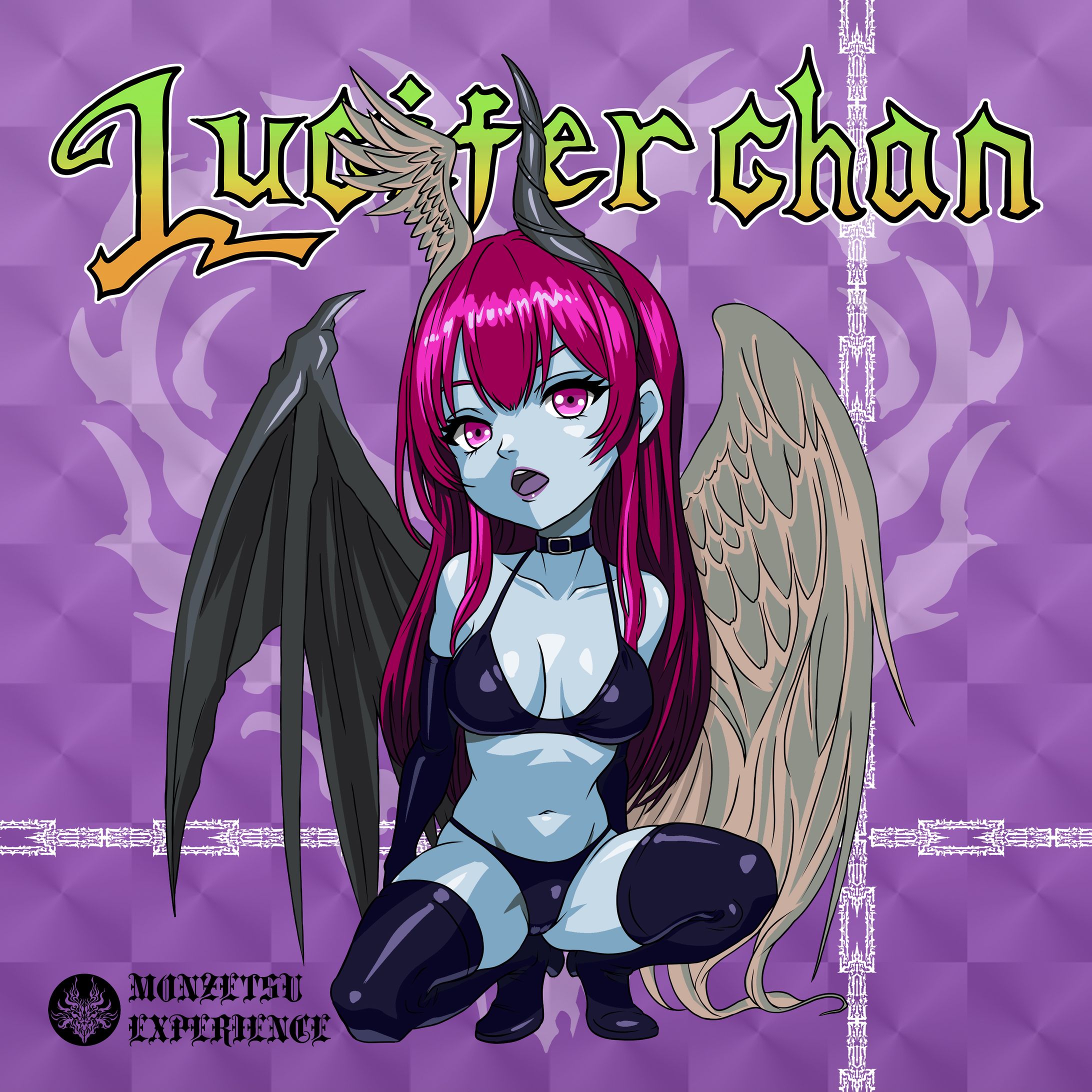 悶絶シールコレクション Lucifer chan & Michael chan 4th 4種セット-1