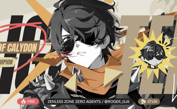 Twitter Banner Design - Lighter From Zenless Zone Zero