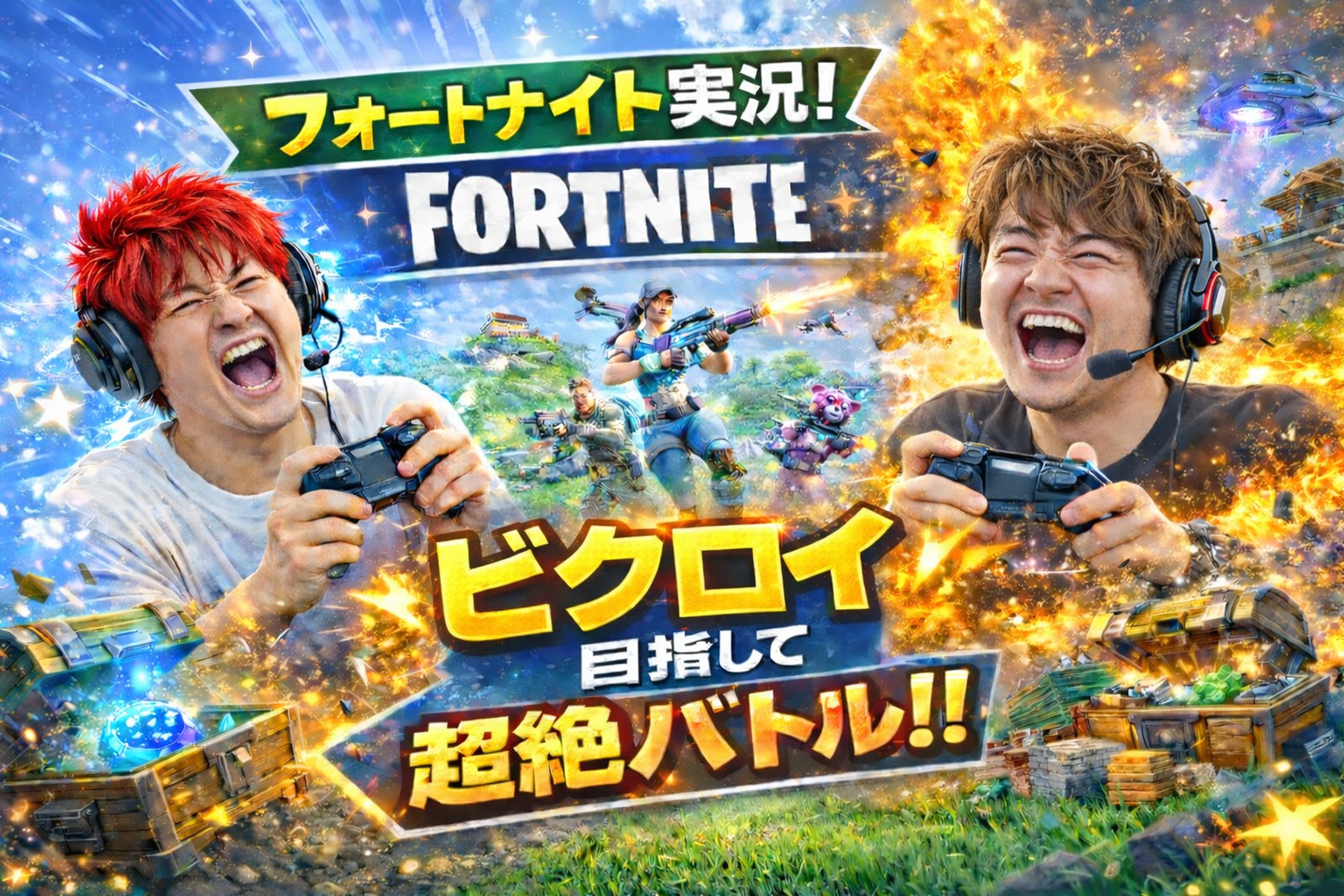 ゲーム実況のYouTubeサムネイルデザイン-1