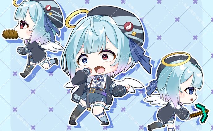 白羽ミカエル様配信OP動画用イラスト