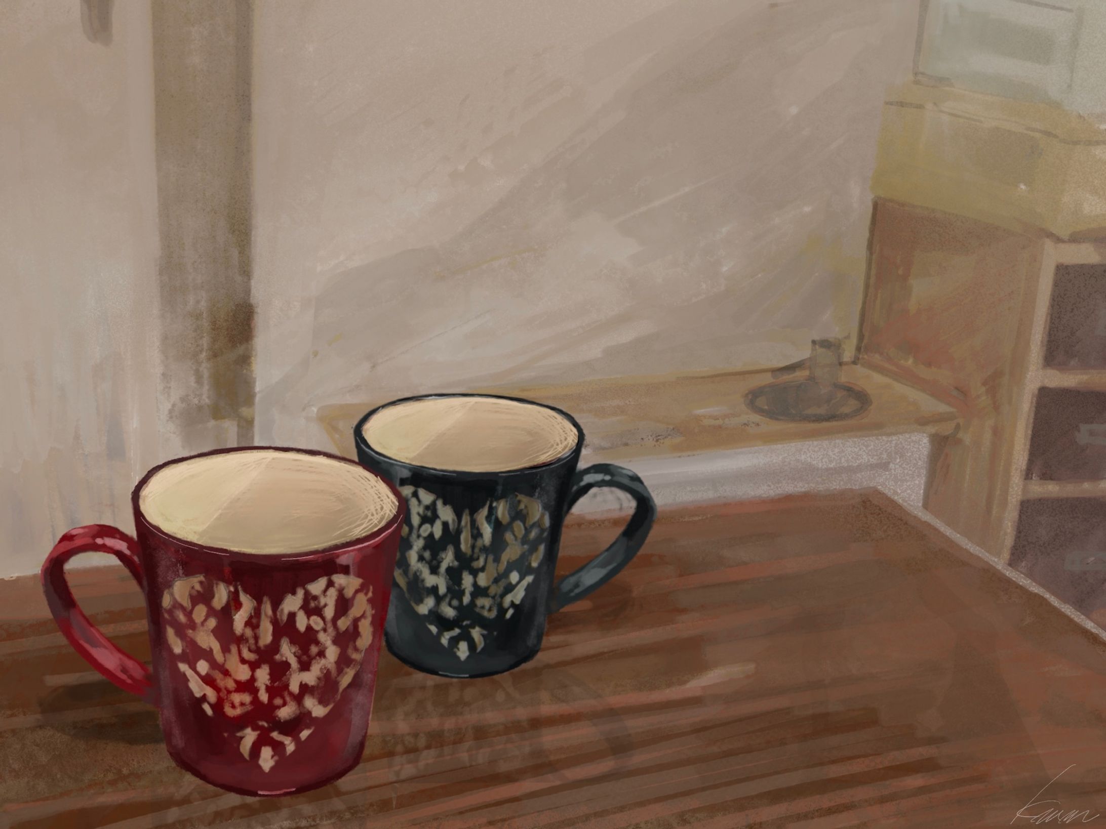 静物・背景イラスト【pair mag】-1