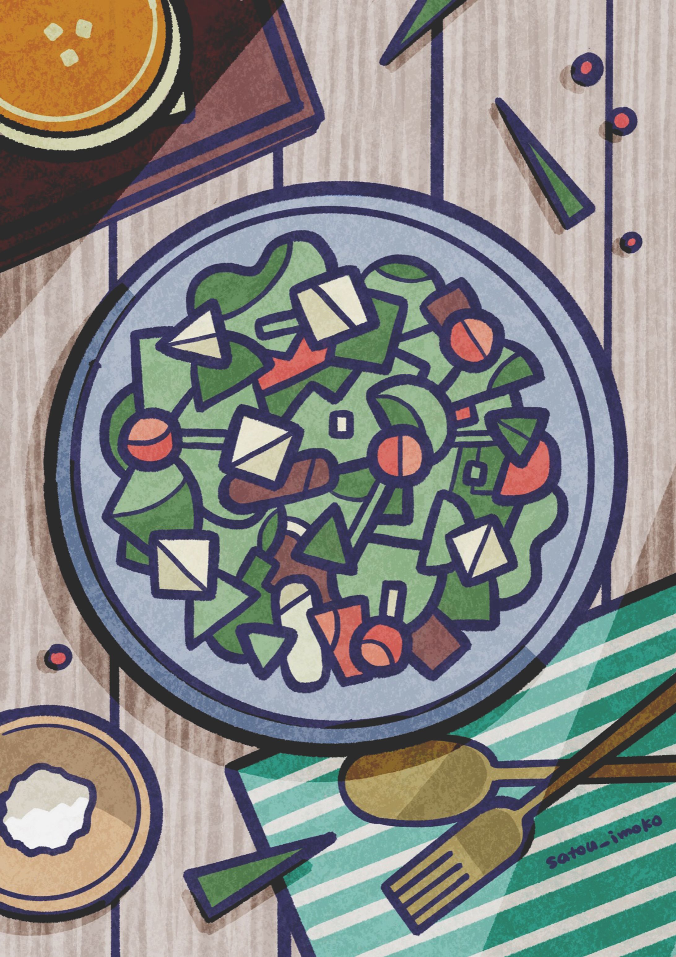 なにかのサラダ-1