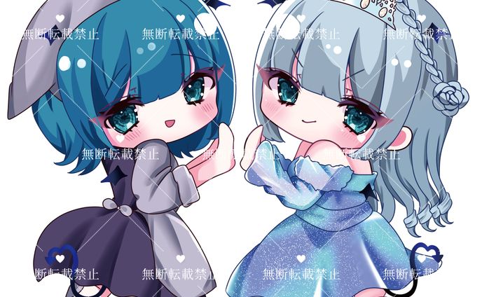 まきろん様生誕記念アクキーイラスト