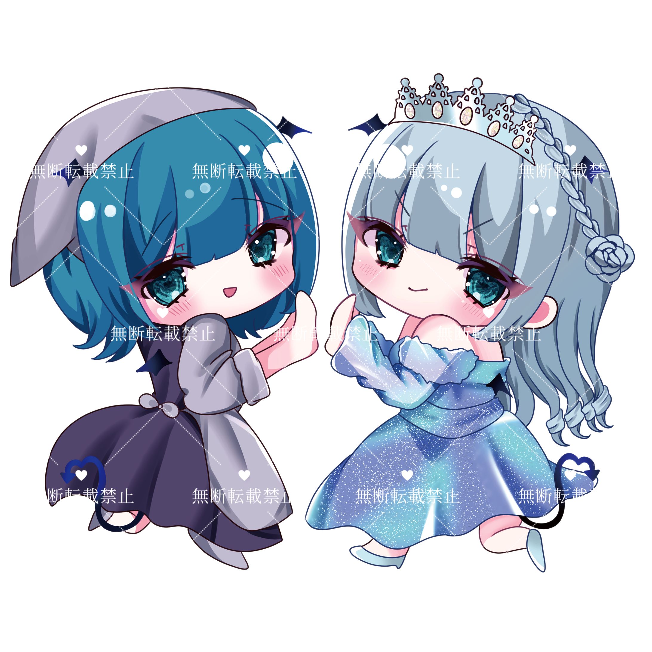 まきろん様生誕記念アクキーイラスト-1