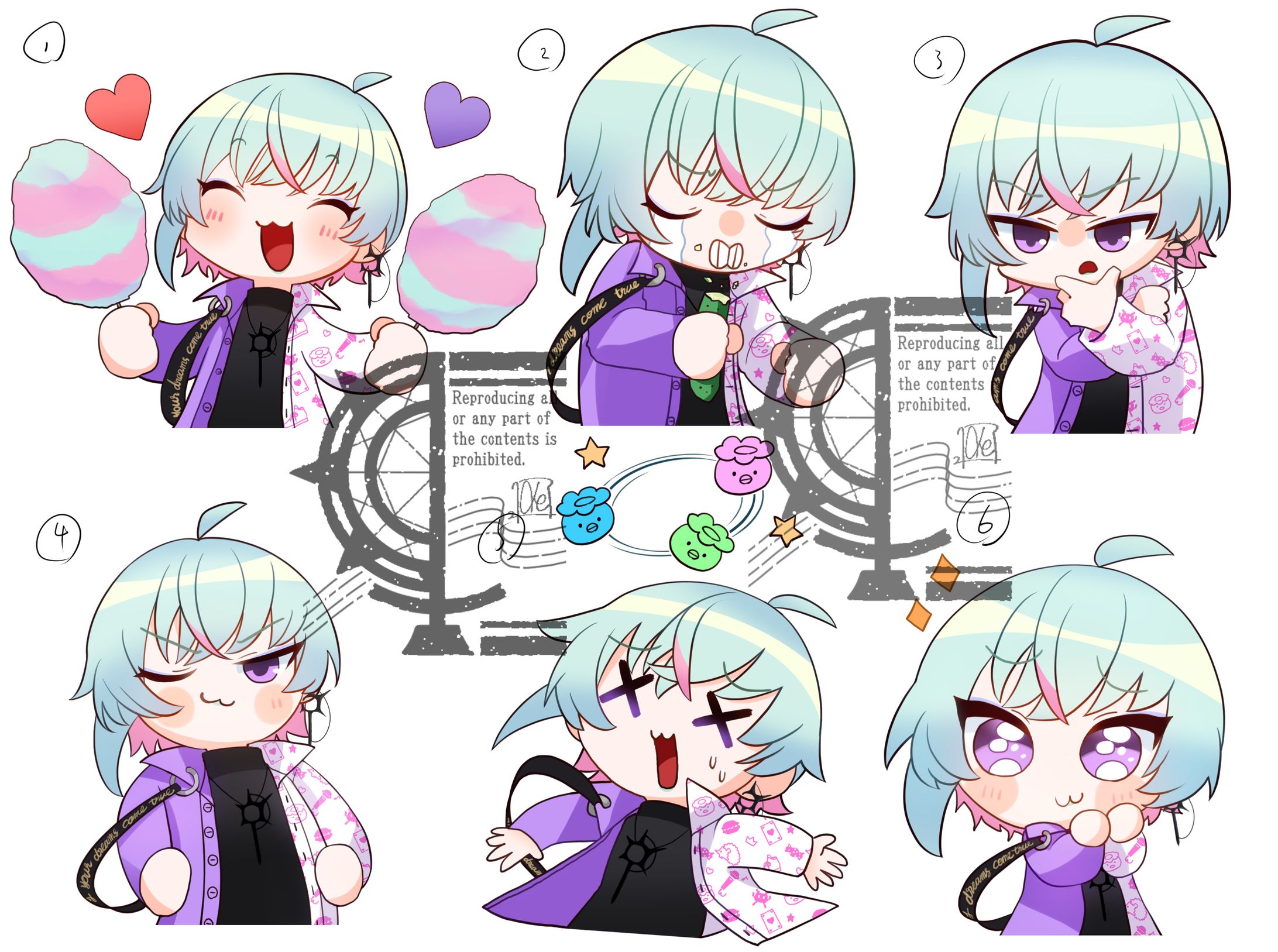 ご依頼　ミニキャライラスト＋ラフ-1