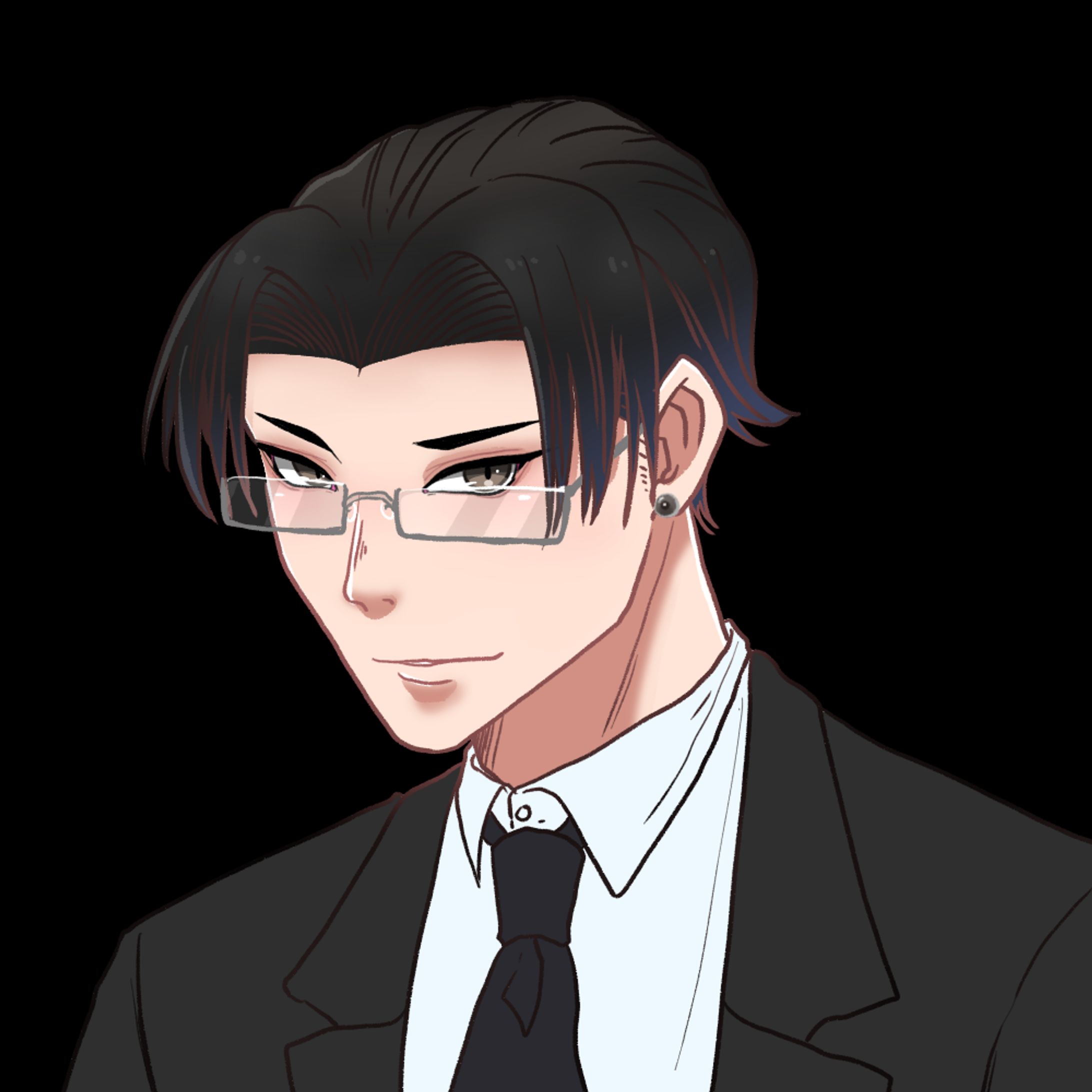 TRPG バストアップ立ち絵 男性-1