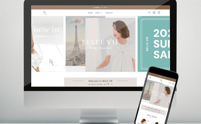 【制作実績】BELLE VIEさま　Shopify ECサイト