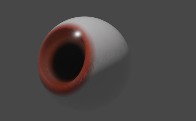 Blender 目　テクスチャだけ使用