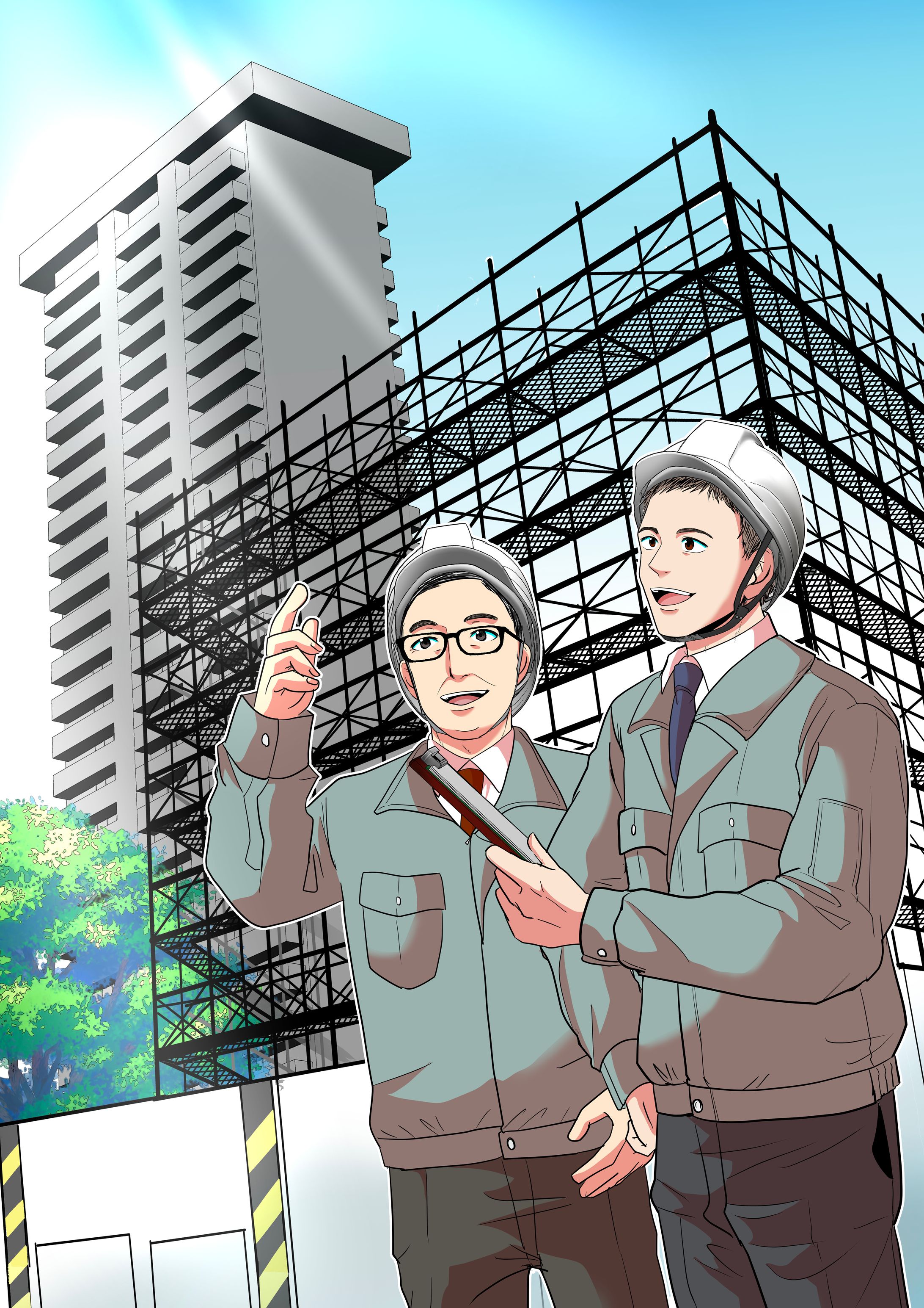 【サンプル】建築系男性作業員-1