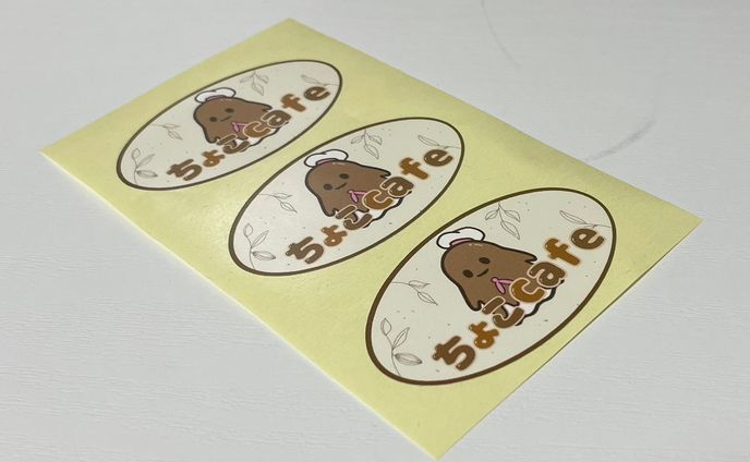 シール　ちょこcafe