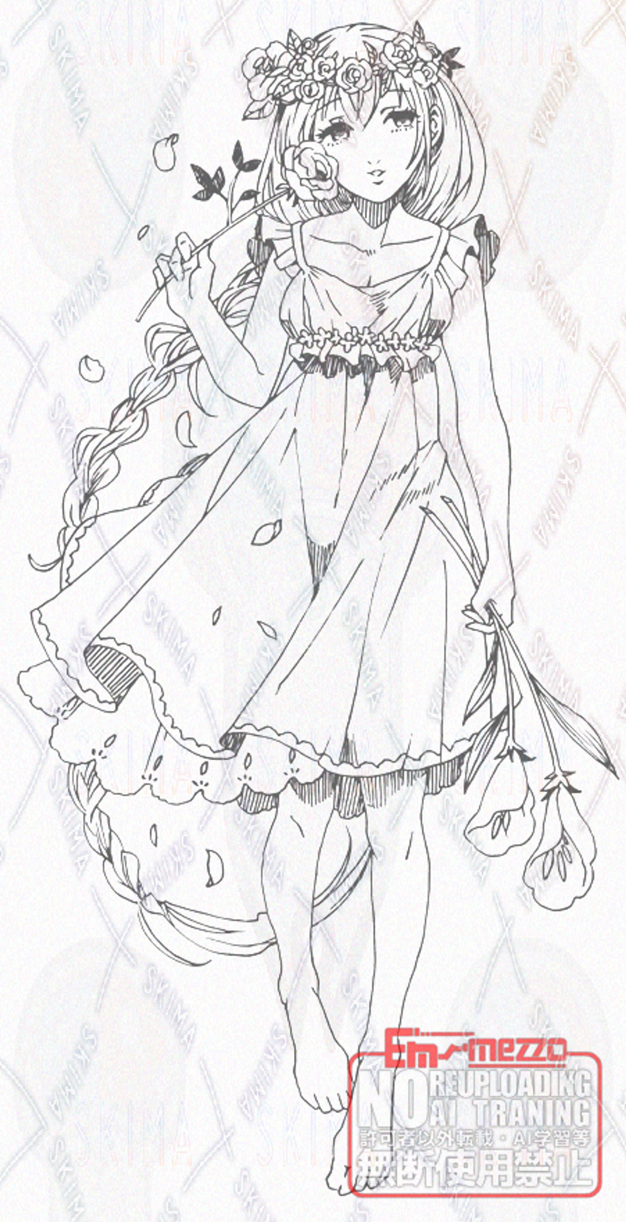 素材用線画イラスト-1