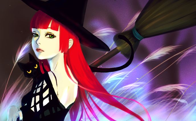 秋を作成中の魔女