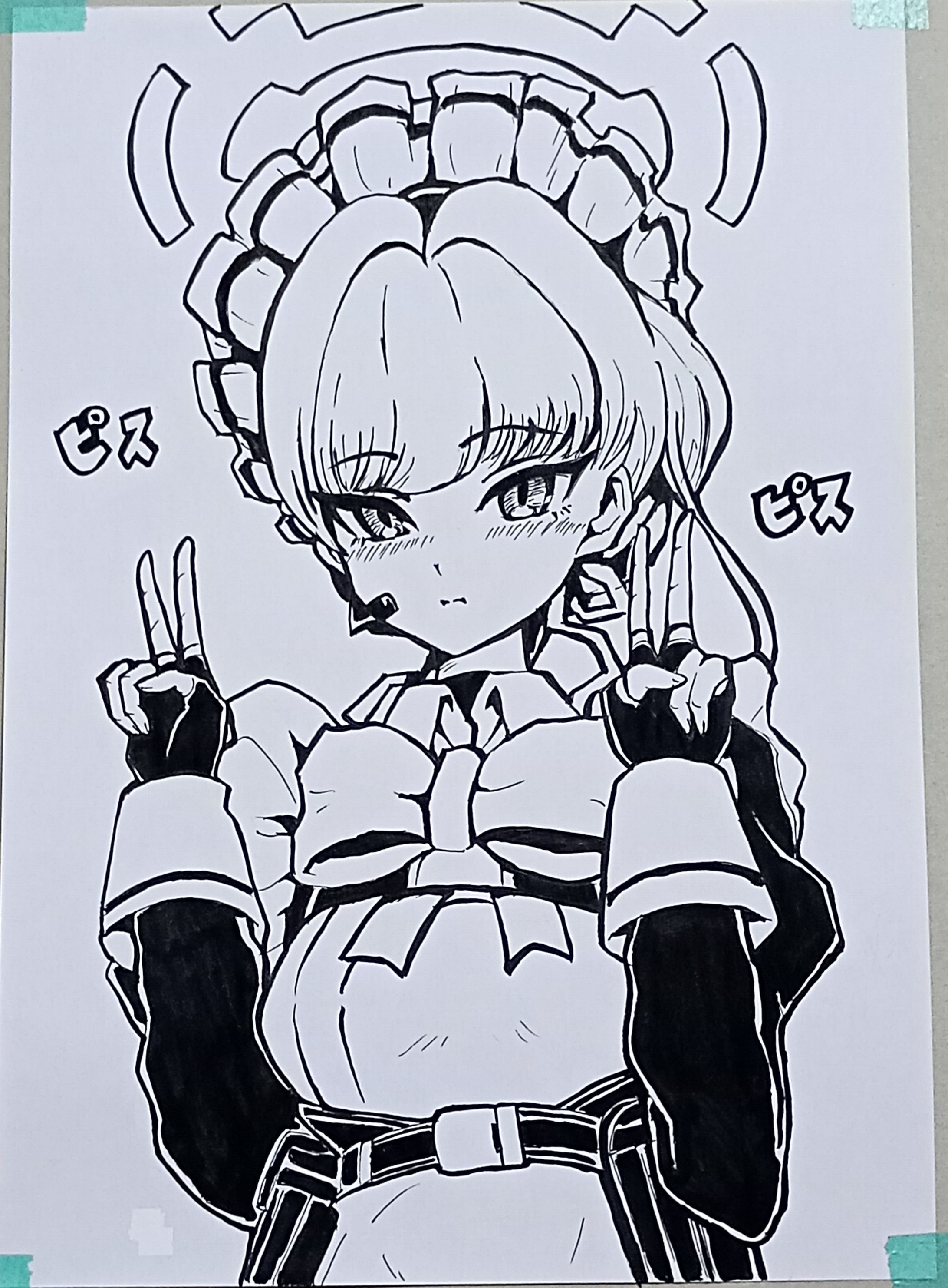 アナログ画チャレンジ「トキちゃん！」 -1