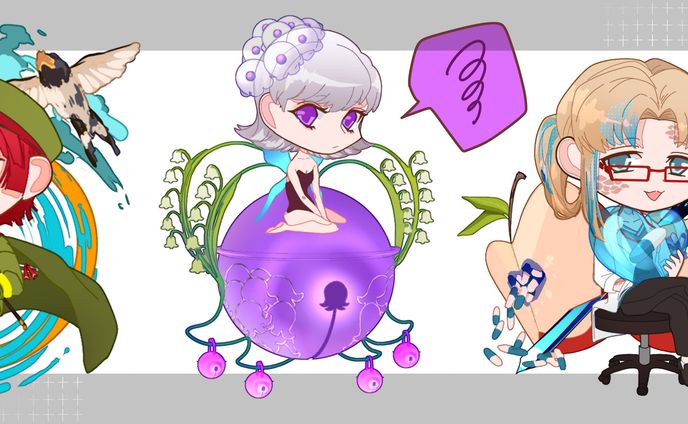 デフォルメイラスト（一次創作）