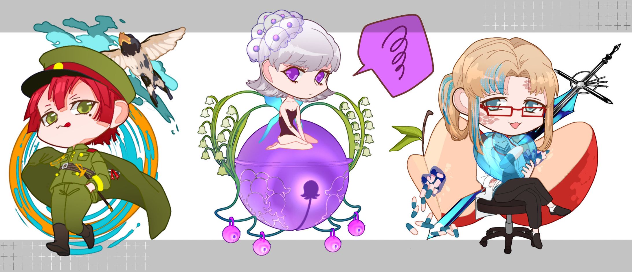 デフォルメイラスト（一次創作）-1