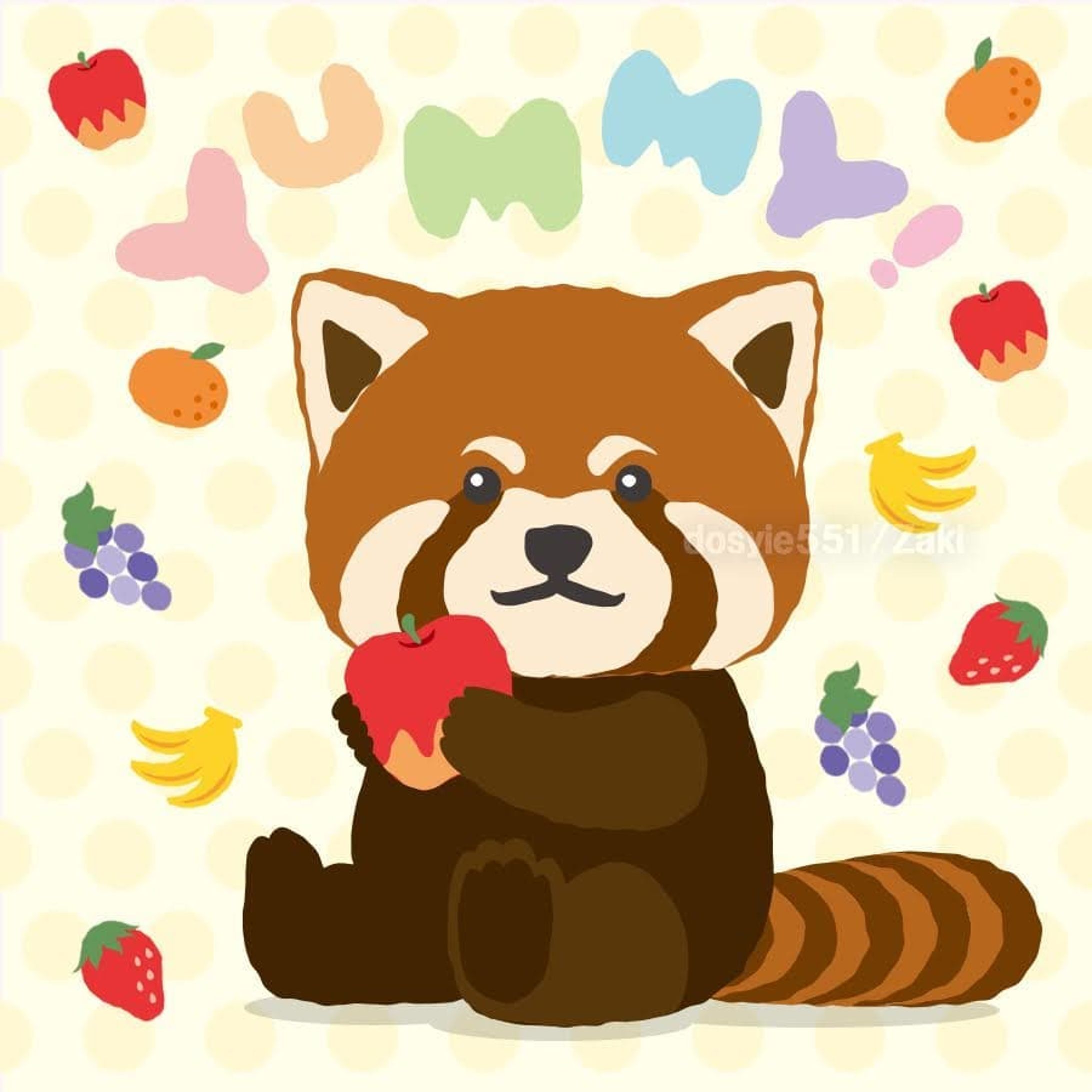 レッサーパンダ×フルーツ🍎
こういう散らし柄のグッズ作りたいな
あとまた面白そうなグループ展が参加者募集しててこの子出せそうな感じのテーマなのでめちゃくちゃ気になる.
.
#動物 #どうぶつ #animal #赤ちゃん #baby #動物園 #zoo #イラスト #illustration #絵 #お絵描き #picture #デザイン #design #アート #art #レッサーパンダ #redpanda #lesserpanda-1