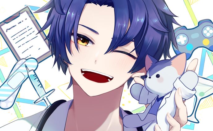【イラスト】医晴ジン(Vtuber)