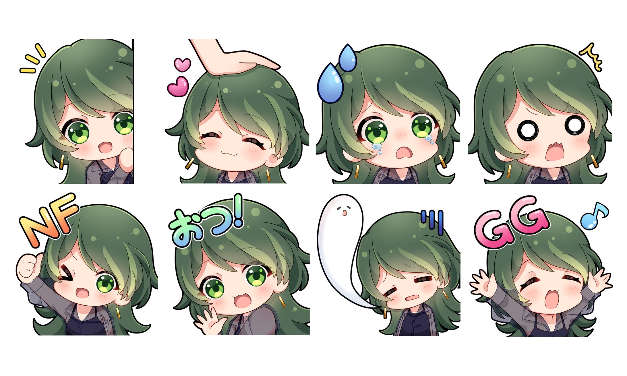 【works】さきいか様　スタンプイラスト-1