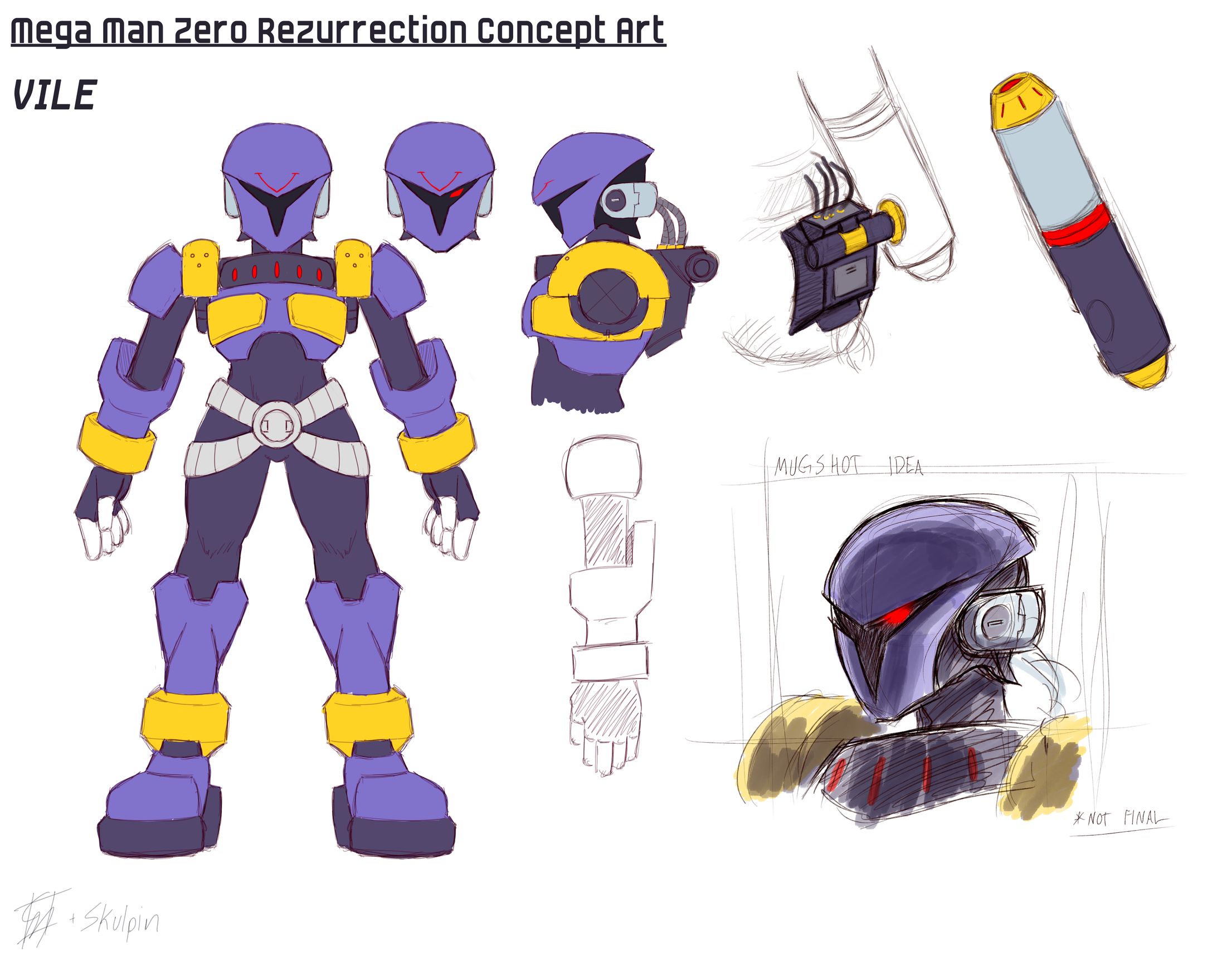 Mega Man Zero: Rezurrection - Vile Concept-1