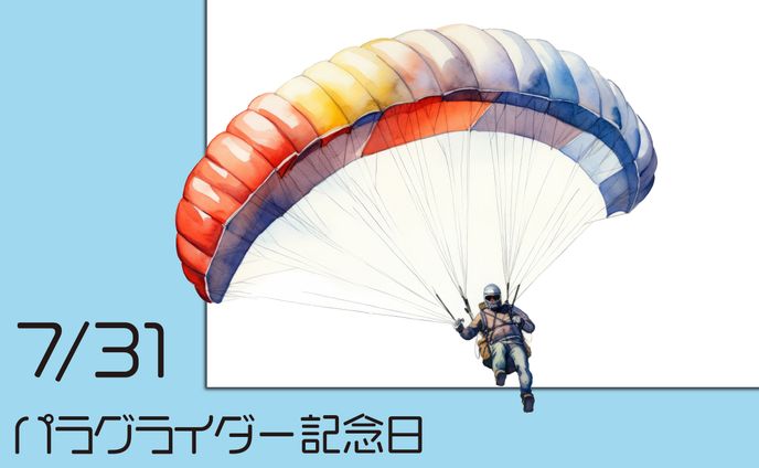 パラグライダー記念日のバナー
