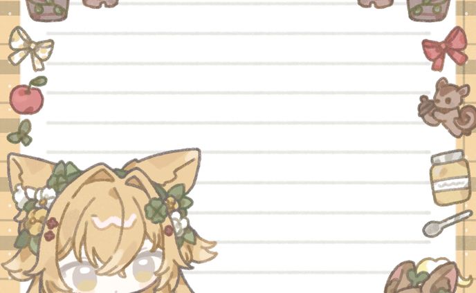 メモ帳風イラスト memo skeb