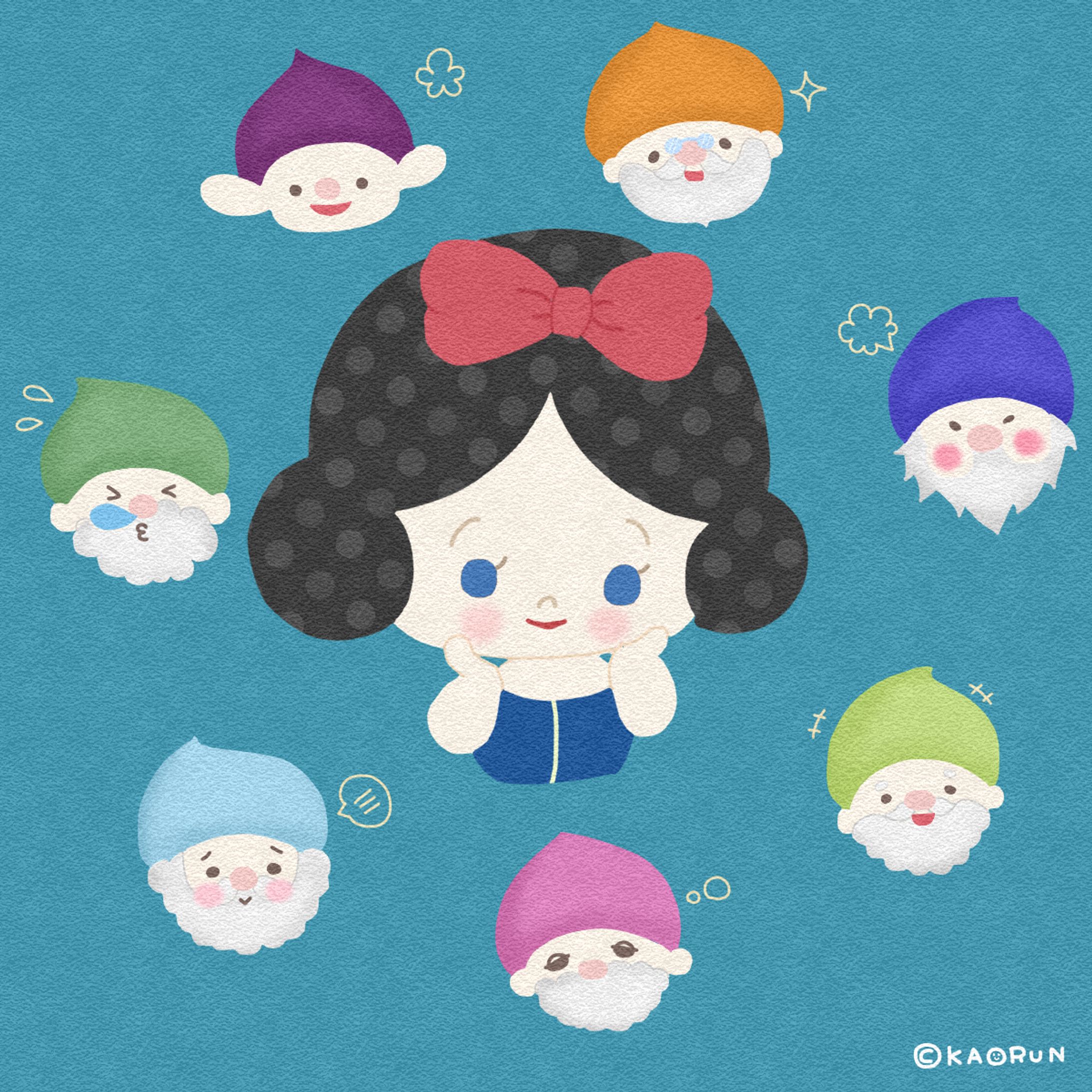 童話イラスト「白雪姫」-1