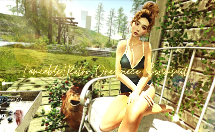 {amiable}Retro One-piece Swimsuit@SUMMERFEST '23.