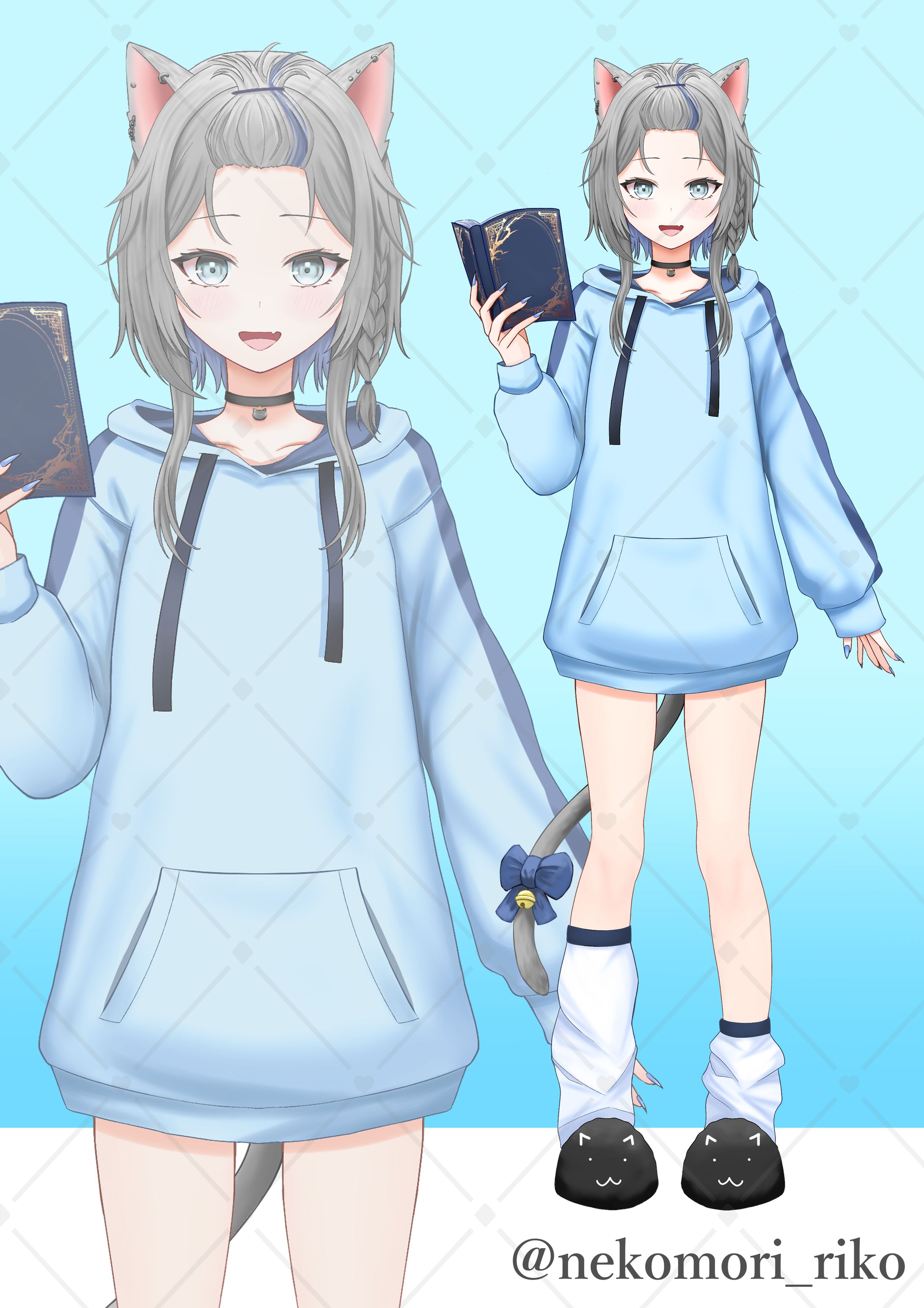 猫森りこ様立ち絵イラスト-1