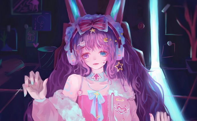 ゲーム中少女