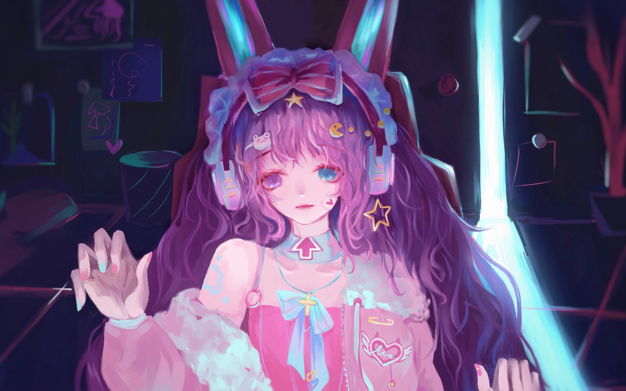 ゲーム中少女-1