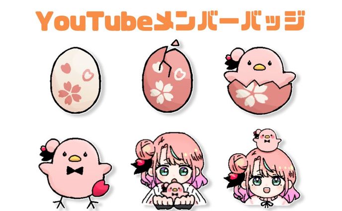 【works】式部めぐりYouTubeメンバーシップバッジ