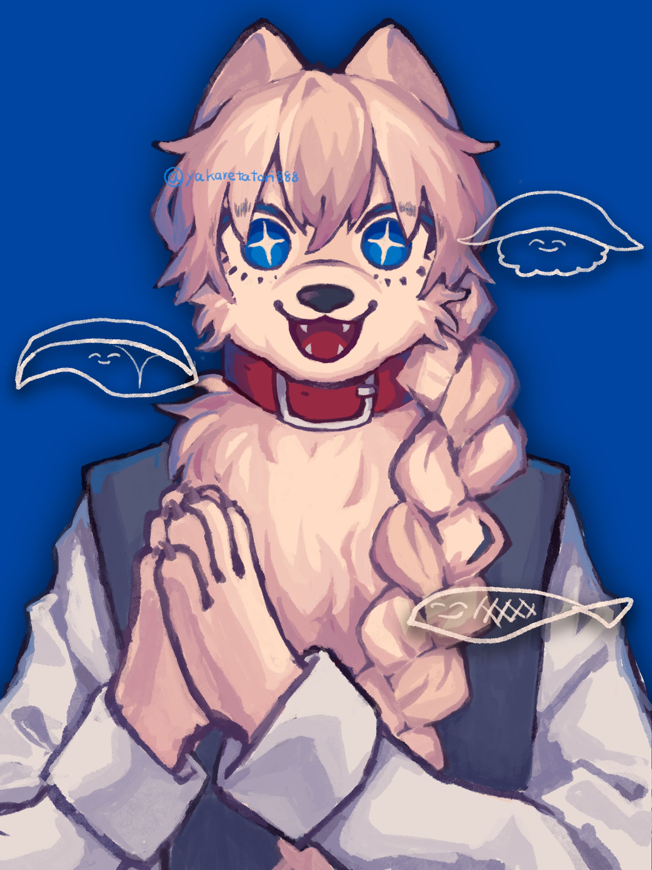 2024年1月21日　「❌んだ魚を見るような目」一次創作イラスト-1