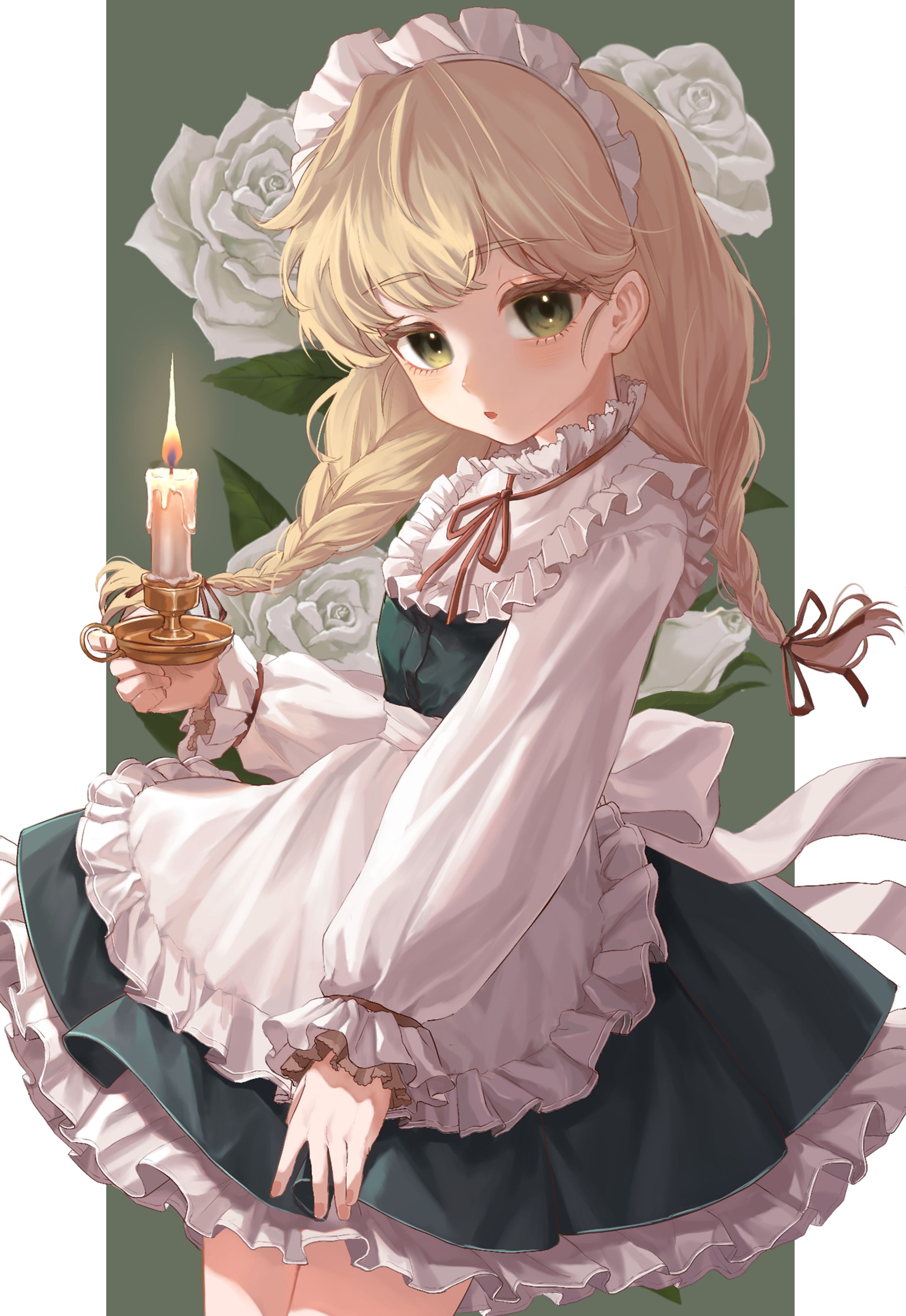 ポストカード用イラスト　メイド-1