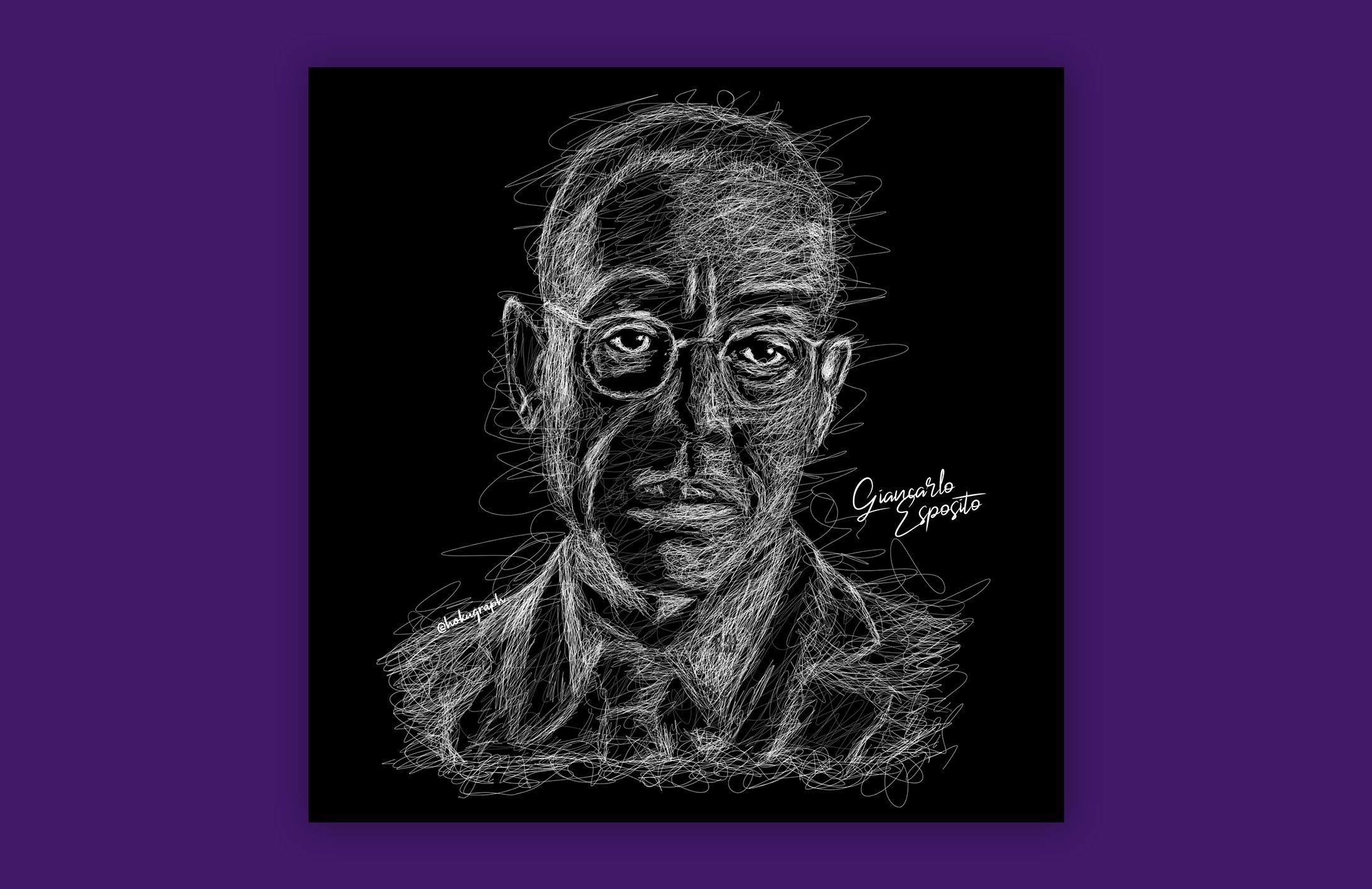 Giancarlo Esposito Scribble Art-1