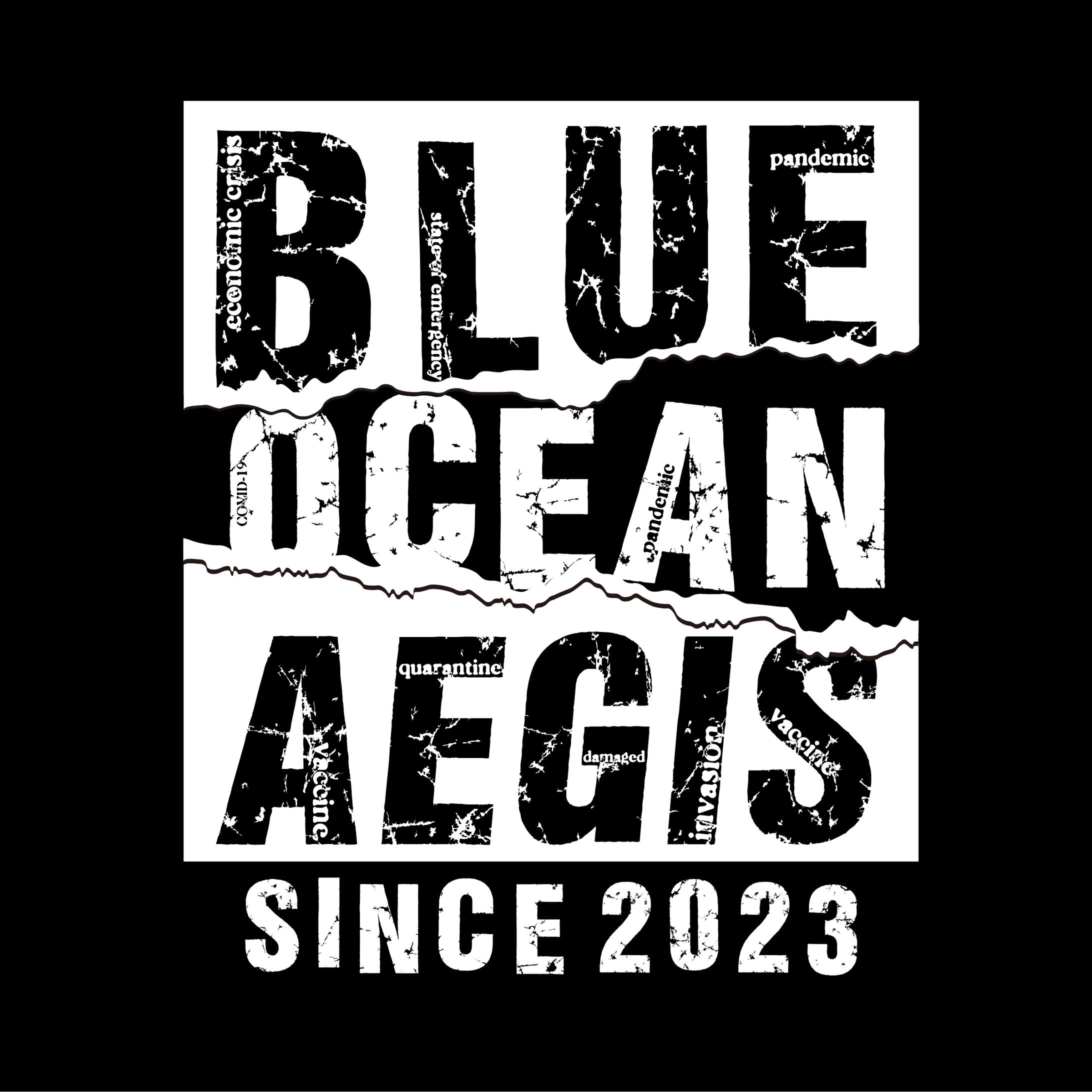 BLUE OCEAN AEGIS Tシャツ デザイン-1