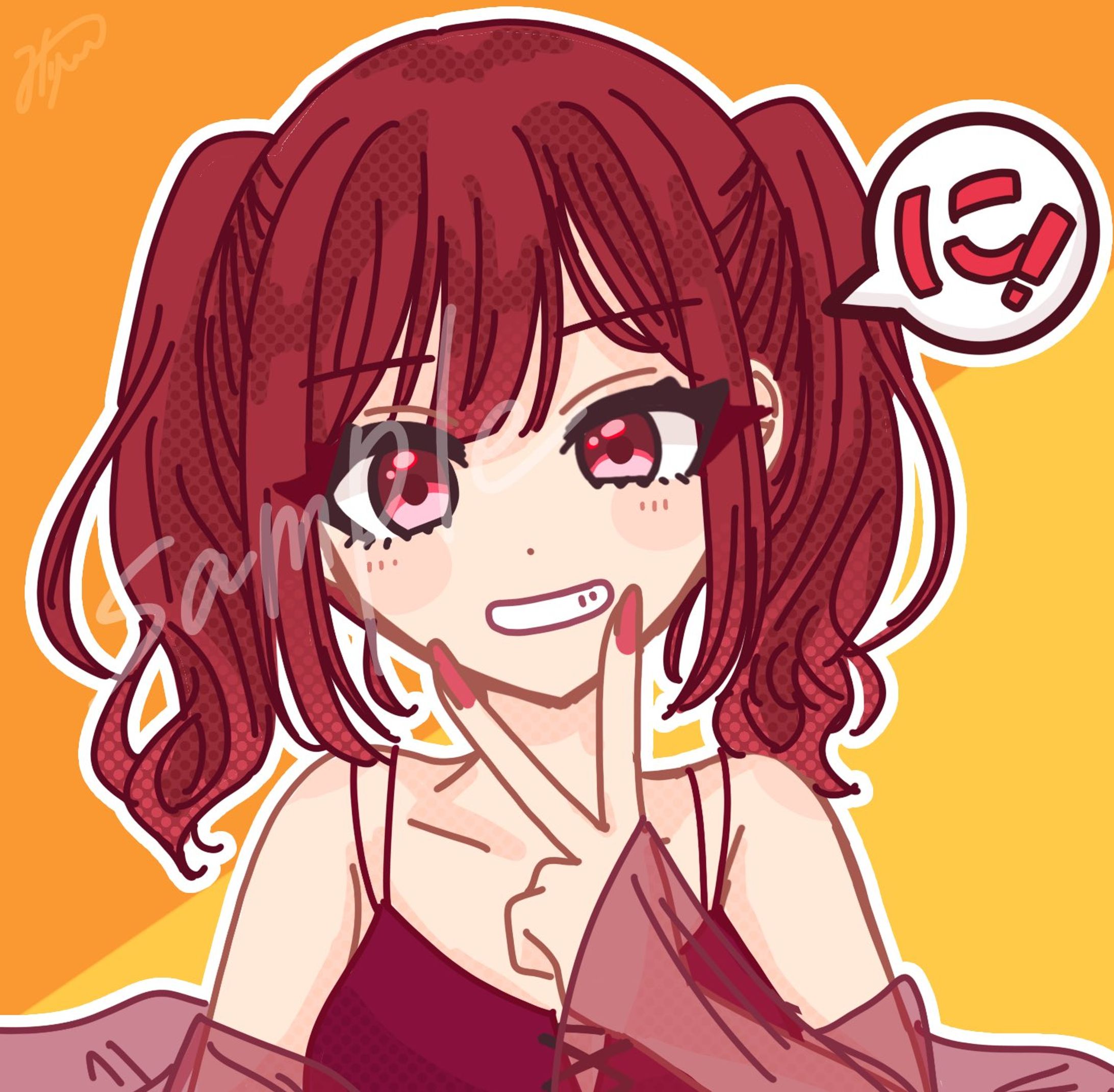 さおり様　200人記念イラスト-1