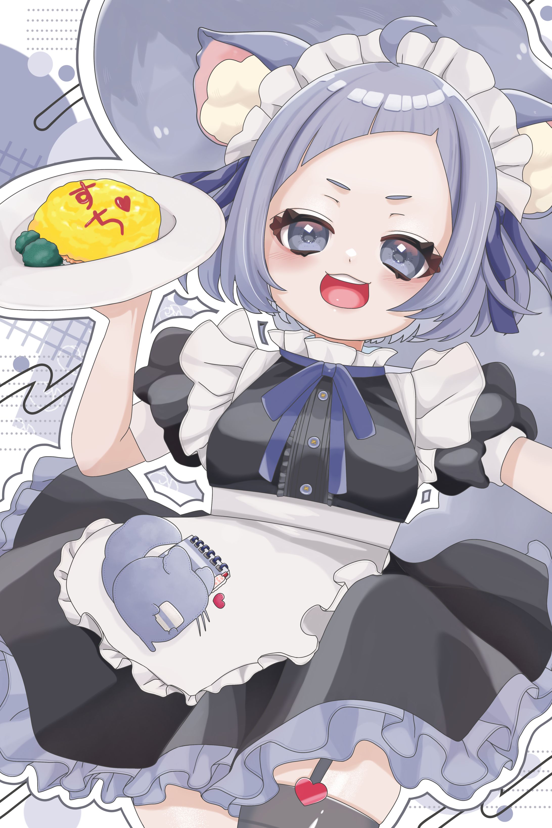 【イラスト制作実績】メイドのんたまちゃん-1