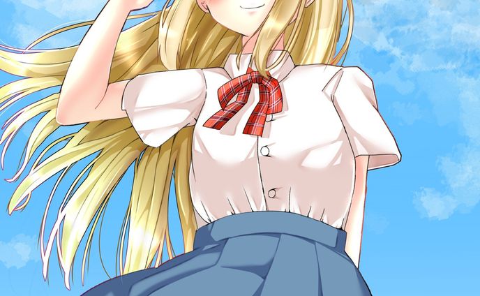 金髪碧眼少女描きました！