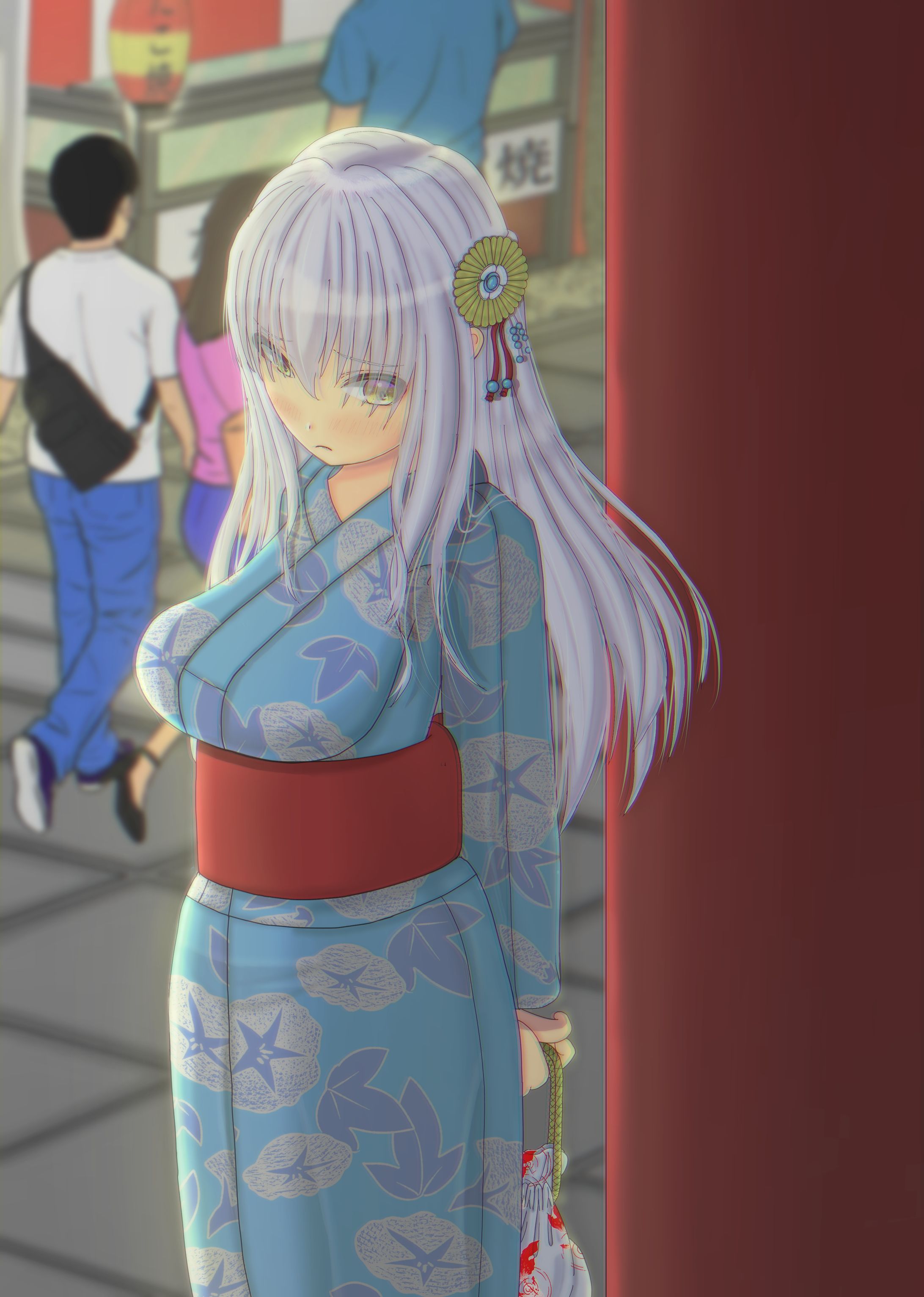 待ちぼうけを食らって、不安で寂しくなってる女の子-1